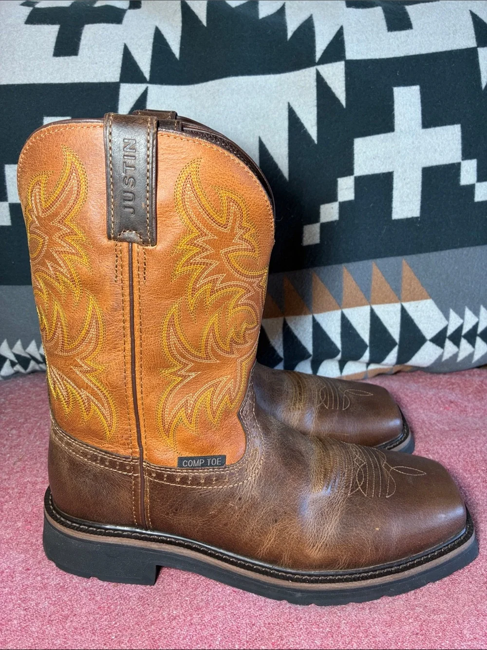 JUSTIN Original Workboots WK4812 Composite Toe Men's 9.5D